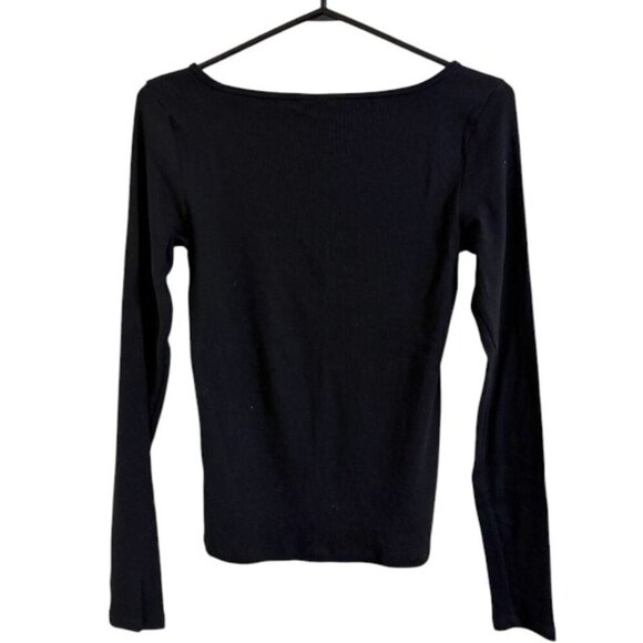 Aritzia TNA HomeStretch™ Rib Squareneck Longsleeve - Picture 6 of 9